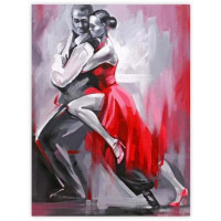 Холст на картоне с контуром, Танго , 30х40, хлопок, акрил, ROSA START