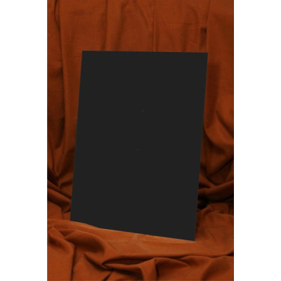 Холст на картоне, 18х20 см,Черный, хлопок, акрил, ROSA Studio