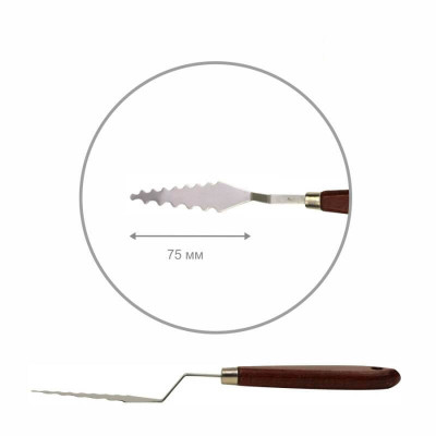Мастихін ROSA Studio ArtWork №5 хвилястий, довжина 7,5 см