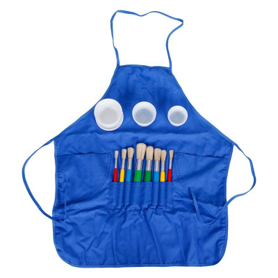 Набор для рисования SINOART, детский фартук, 8 кистей, 3 стакана для воды