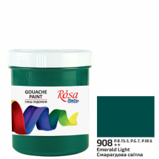 Краска гуашевая, Изумрудная светлая, 100 мл, ROSA Studio (3230908)