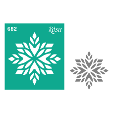 Трафарет многоразовый самоклеющийся, №682, 9х10см, серия Новый год, ROSA Talent