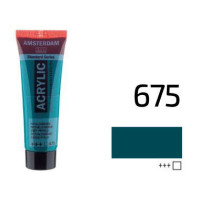 Краска акриловая AMSTERDAM, (675) Зеленая ФЦ, 20 мл, Royal Talens