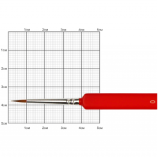 Кисть Колонок круглый, Nail art 3009L, №0, короткая ручка KOLOS