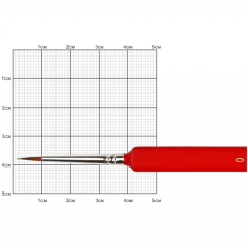 Кисть Колонок круглый, Nail art 3009L, №0, короткая ручка KOLOS
