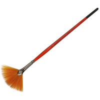 Кисть Синтетика веерная, Carrot 1097FN, № 4, короткая ручка KOLOS