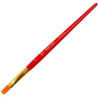 Пензель Синтетика плоска, № 12, коротка ручка ROSA START