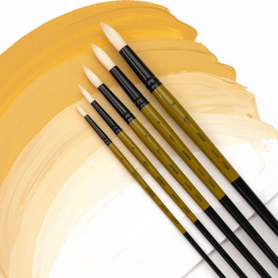 Пензель Щетина кругла, AMBER 2306R, №6, д.р. ROSA