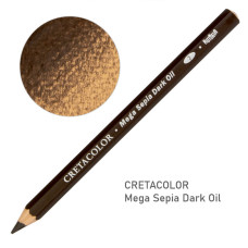 Олівець для рисунку MEGA, Сепія олійна темна, Cretacolor 463 58 