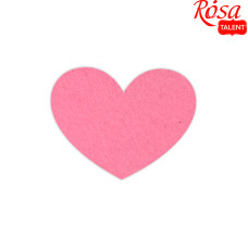 Набор фетровых заготовок „Сердца“ 5, 6х4,7 см, 10 шт, ROSA TALENT (29032)