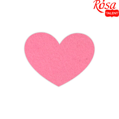 Набор фетровых заготовок „Сердца“ 5, 6х4,7 см, 10 шт, ROSA TALENT (29032)