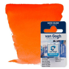 Краска акварельная Van Gogh 278 Пирольний оранжевый кювета Royal Talens