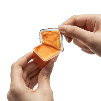 Набір гуашевих фарб Jelly Cup 18x30 мл, рожевий пластиковий пенал, HIMI