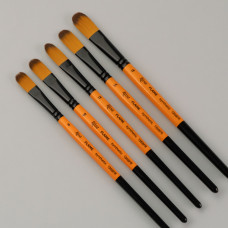 Кисть Синтетика овальная, FLAME 1368FR, №8, кор ручка ROSA 1368FR08
