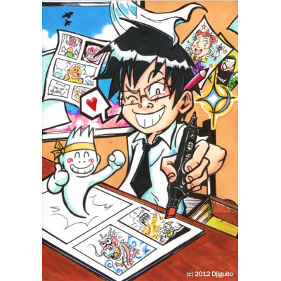 Набор двусторонних маркеров Manga, Основные цвета, 12 шт, Graphit