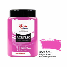 Акрилова фарба №459 Яскраво-рожева ROSA Studio, 400 мл