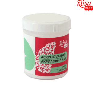 Лак акриловий для декору, матовий, 100 мл, ROSA TALENT (48610002)
