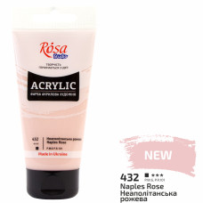 Фарба акрилова, Неаполітанська рожева, 75 мл, ROSA Studio
