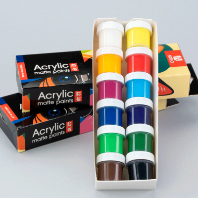 Набор акриловых красок ColorCat матовый 12x10мл Arteo
