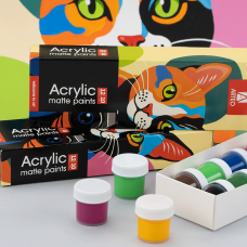 Набор акриловых красок ColorCat матовый 12x10мл Arteo