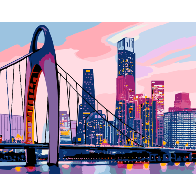 Картина за номерами Big City 35x45см у коробці ROSA START