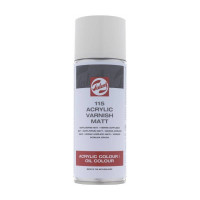 Лак покривний акриловий для живопису, Матовий (115), аерозоль 400 мл, Royal Talens