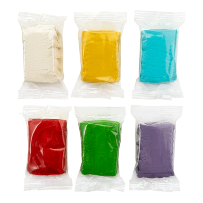 Набір тіста для ліплення Play Dough 6 кол. 100 г MOMCLAY