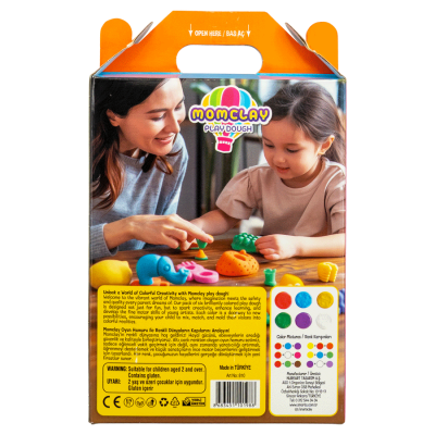 Набір тіста для ліплення Play Dough 6 кол. 100 г MOMCLAY