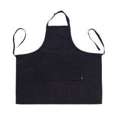 Фартук взрослый, 96*90 см, черный, гретая, ROSA Studio