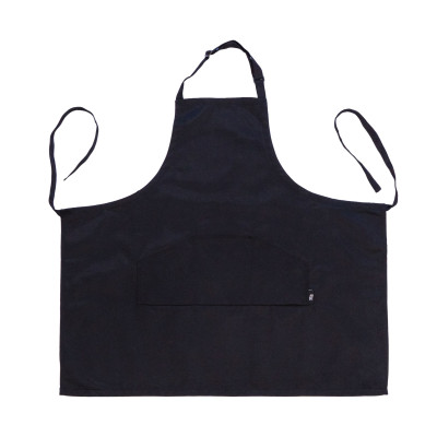 Фартук взрослый, 96*90 см, черный, гретая, ROSA Studio