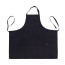 Фартук взрослый, 96*90 см, черный, гретая, ROSA Studio