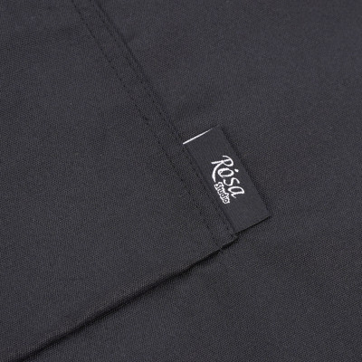 Фартук взрослый, 96*90 см, черный, гретая, ROSA Studio