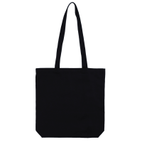 Сумка з дном 38х35х7см ручка 70см чорна бавовна 200 г/м2 ROSA Talent