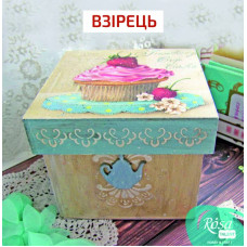 Коробка с крышкой, МДФ, 15х15х13 см, ROSA TALENT
