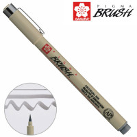 Лайнер кисть PIGMA Brush, Серый, Sakura (XSDKBR44)