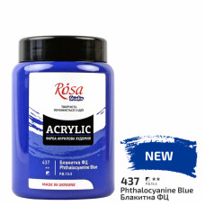 Фарба акрилова, Блакитна ФЦ, 400 мл, ROSA Studio (322419437)