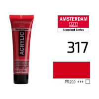 Краска акриловая AMSTERDAM, (317) Прозрачный красный средний, 20 мл, Royal Talens