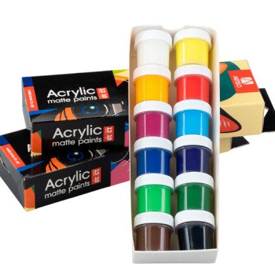 Набір акрилових фарб ColorCat матові 12x10 мл Arteo
