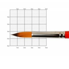 Кисть Синтетика круглая, Carrot 1097R, №10, короткая ручка KOLOS
