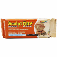 Маса для моделювання, персикова, самозастигаюча, 250 г ''Sculpt Dry'', MUNGYO (MF250)