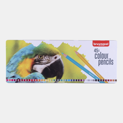 Набор цветных карандашей PARROT, 45шт., мет.коробка, Bruynzeel