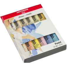 Фарби акрилові в наборі AMSTERDAM PASTELS 12*20 мл Royal Talens