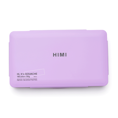 Набор гуашевых красок Jelly Cup 18x30 мл Пастельные фиолетовый пластиковый пенал HIMI Набор гуашевых красок Jelly Cup 18x30 мл Пастельные фиолетовый пластиковый пенал HIMI