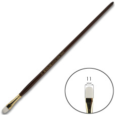 Пензель Синтетика овальна, Snow 1098FR, №10, довга ручка KOLOS