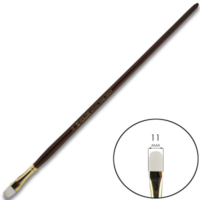 Пензель Синтетика овальна, Snow 1098FR, №10, довга ручка KOLOS