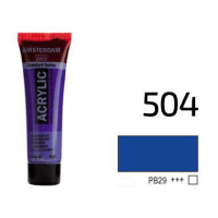 Фарба акрилова AMSTERDAM, (504) Ультрамарин, 20 мл, Royal Talens