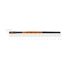 Кисть Синтетика овальная, FLAME 1368FR, №2, кор ручка ROSA 1368FR02
