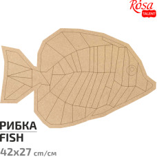 Основа для декорування панно-мозаїки „Рибка“ 1, МДФ, 42х27 см, ROSA TALENT (487516)