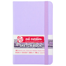 Скетчбук для графики Art Creation 140 г/м2, 9х14 см, 80 л Pastel Violet