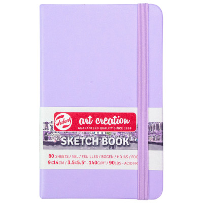 Скетчбук для графики Art Creation 140 г/м2, 9х14 см, 80 л Pastel Violet